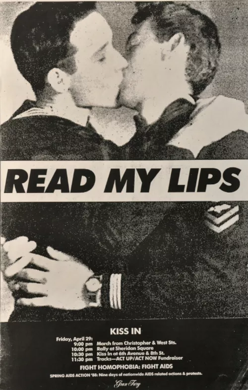 Gran Fury, Read my lips (Boys), poster, 1988, ©The New York Public Library