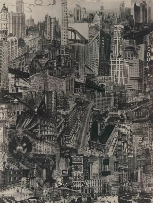 Paul Citroen Metropolis (City of My Birth), 1923 Gelatin silver print, 20.3 x 15.3 cm The Museum of Modern Art, New York Thomas Walther Collection. Gift of Thomas Walther © Paul Citroen, by SIAE 2021 © 2021 Paul Citroen/Artist Rights Society (ARS), New York/Pictoright, Amsterdam Digital Image © 2021 The Museum of Modern Art, New York.