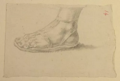 Giavanni Pietro Ligari, Cesare Ligari, Piede sinistro con sandalo
