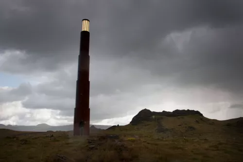 "Il faro d'Islanda - The lighthouse of Iceland" by Claudio Parmiggiani.