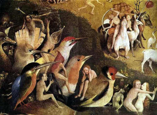 Hieronymus Bosch, Il Giardino delle Delizie, dettaglio.