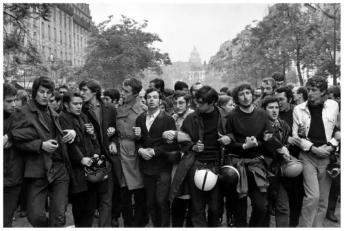 Henri Cartier-Bresson, student demonstration, Paris, 1968.