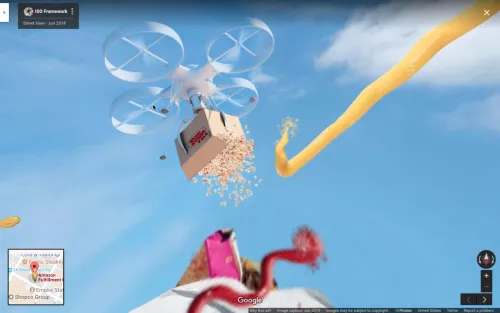 Jason Isolini, Screenshot of airborne fulfillment center patent.