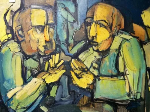 Men At A Gambling Table
