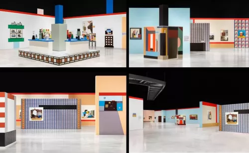 Nathalie Du Pasquier, alcuni scorci dell’allestimento della mostra Campo di Marte, al MACRO.