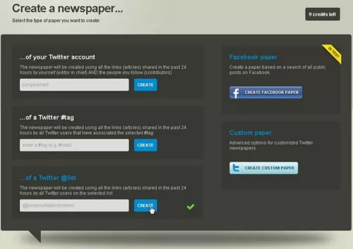 Paper.li, create a newspaper. Fonte: http://jumpinshark.blogspot.com/2011/04/paperli-il-tuttorial-per-diventare.html